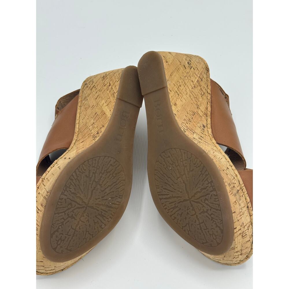 Born Wedge Cork heel sandals size 9 M - Picture 5 of 5